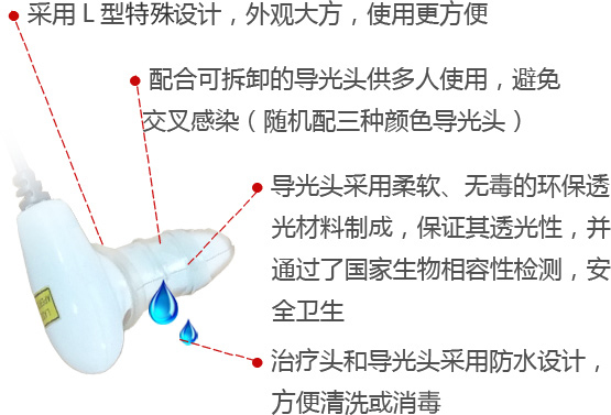 康兴半导体激光/低频治疗仪L型单鼻腔激光治疗头 康兴半导体激光/低频治疗仪L型单鼻腔激光治疗头