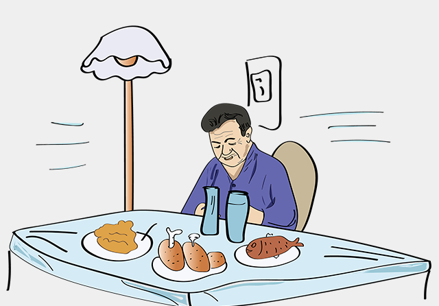 饮食 老人 吃饭-康兴医疗器械官网