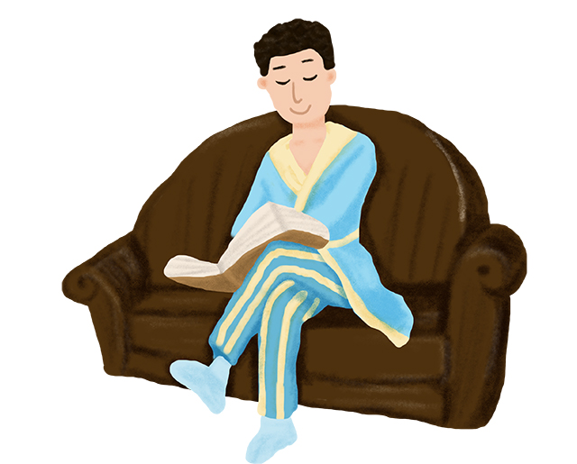 健康 二郎腿 看书 -康兴医疗器械官网